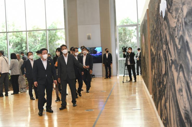 남북 미술 사진 전시회 '약속' 개막식 1